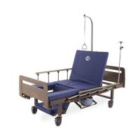 Кровать механическая Med-Mos YG-6 (ММ-2624Н-06/2124Н-04) ЛДСП с туалетным устройством и судном с крышкой, функцией «кардиокресло», в комплекте с матрасом Кровать механическая Med-Mos YG-6 (ММ-2624Н-06/2124Н-04) ЛДСП с туалетным устройством и судном с крышкой, функцией «кардиокресло», в комплекте с матрасом