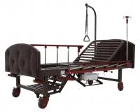 Кровать механическая с туалетным устройством и функцией «кардиокресло» Med-Mos YG-6 (MM-2124Н-11)