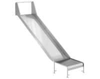 Горка из нержавеющей стали, прямая, открытая, высота 2000 мм SHPP-2000.960