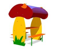 Детский столик с навесом «Грибник» Zion