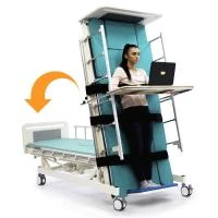 Электрическая четырёхсекционная кровать-вертикализатор с функцией переворачивания и туалетом MET LIFT UP