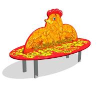 Скамейка детская «Курочка Ряба» Zion