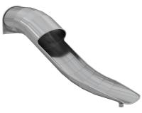 Горка из нержавеющей стали, прямая, полуоткрытая, высота 1500 мм арт. SHKP-1500.764