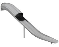 Горка из нержавеющей стали, прямая, полуоткрытая, высота 2500 мм Шелби арт. SHKP-2500.764