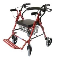 Ходунки-каталка на четырех колесах с подножкой LY-582, серия Optimal-Kappa