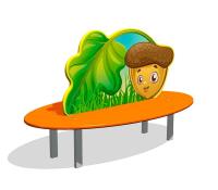 Скамейка детская «Желудь» Zion