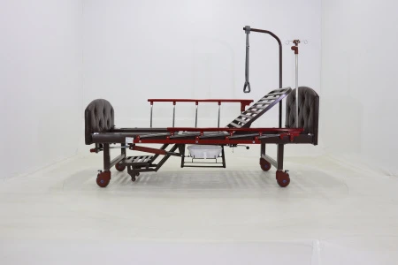 Кровать механическая с туалетным устройством и функцией «кардиокресло» Med-Mos YG-6 (MM-2124Н-11)