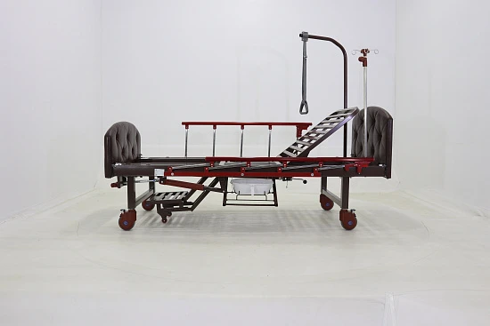 Кровать механическая с туалетным устройством и функцией «кардиокресло» Med-Mos YG-6 (MM-2124Н-11)