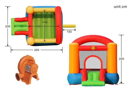 Маленький надувной батут Малыш HAPPY HOP 9004B