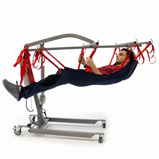 Электрический подъемник MET LU-210 с траверсой для перемещения больных в положении лежа