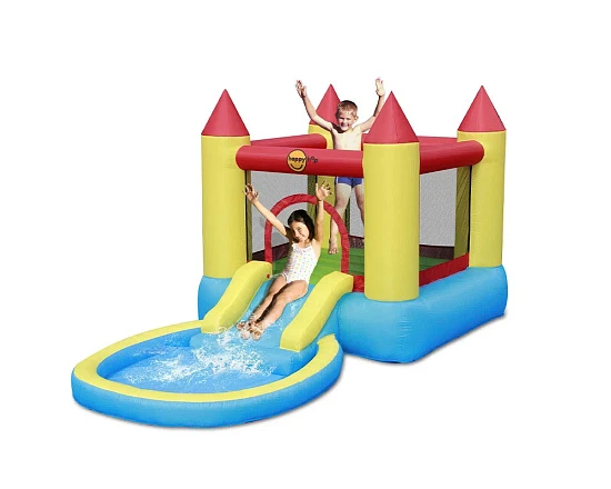 Надувной батут с горкой "Загадочный замок" HAPPY HOP 9820