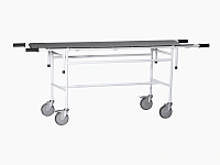 Тележка для перевозки больных со съемной панелью ТБС-01 с ложем из нержавеющей стали (без регулируемой гол.секцией)