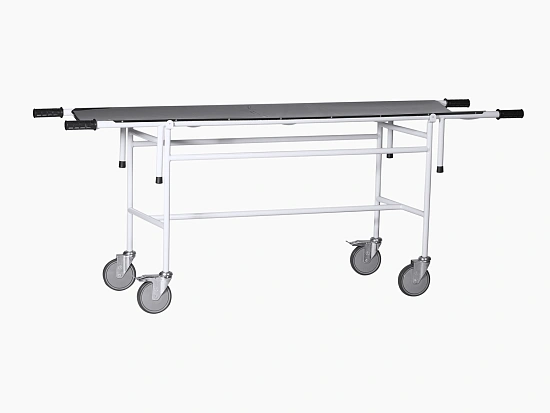 Тележка для перевозки больных со съемной панелью ТБС-01 с ложем из нержавеющей стали (без регулируемой гол.секцией)