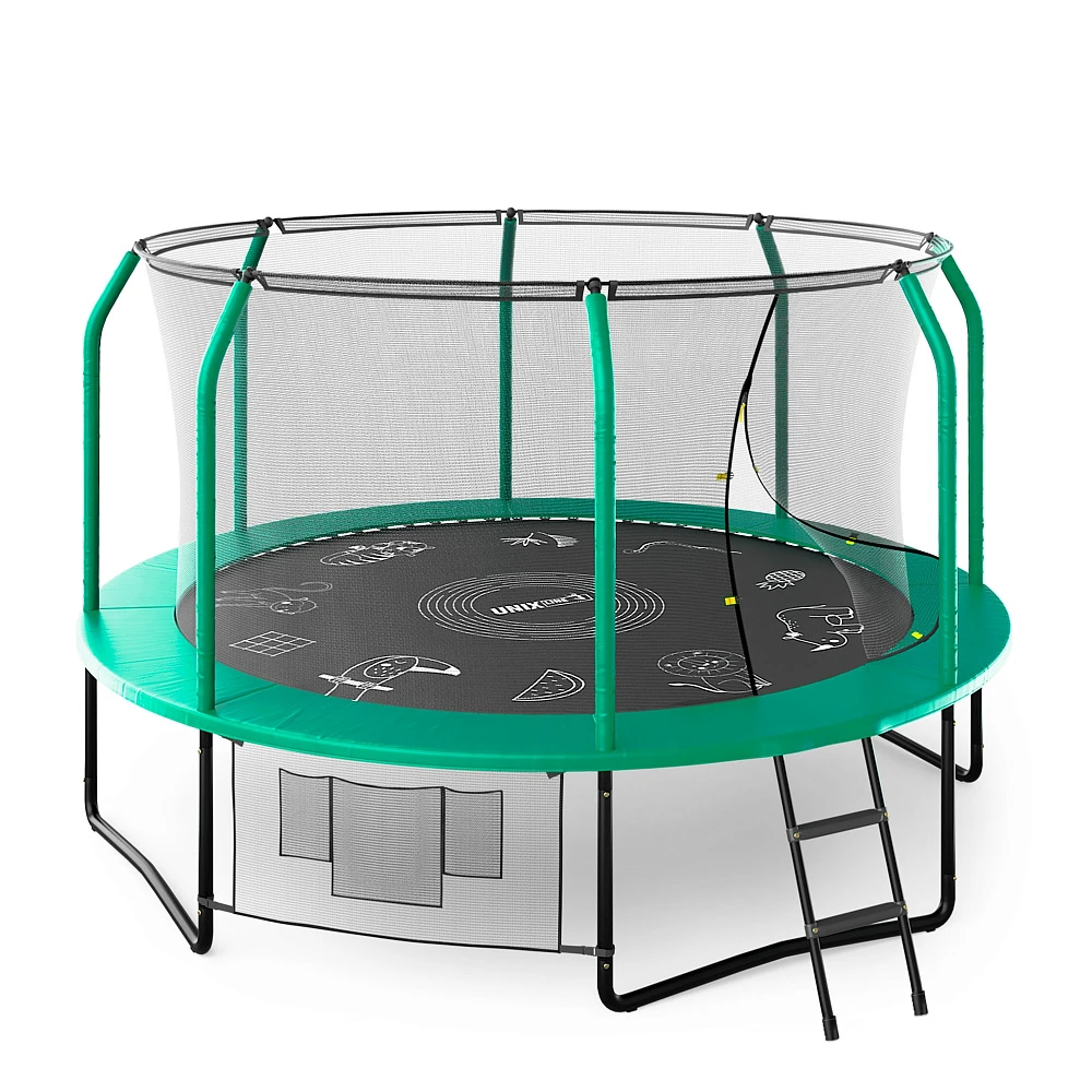Батут UNIX Line SUPREME GAME 12 ft (Green)