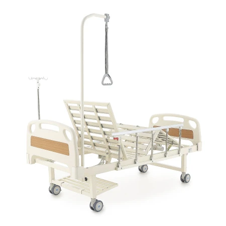 Кровать электрическая Med-Mos DB-7 (MЕ-2018Н-00) (2 функции) с полкой и накроватным столиком