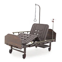 Кровать механическая Мед-Мос Е-8 (MM-2024Н-02) (2 функции) ЛДСП с полкой и обеденным столиком