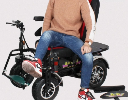 Кресло коляска инвалидная электрическая сверхмощная проходимая SD037