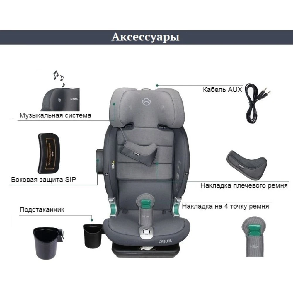 Автокресло Casual Classfix Plus VTN60L (15-36 кг)