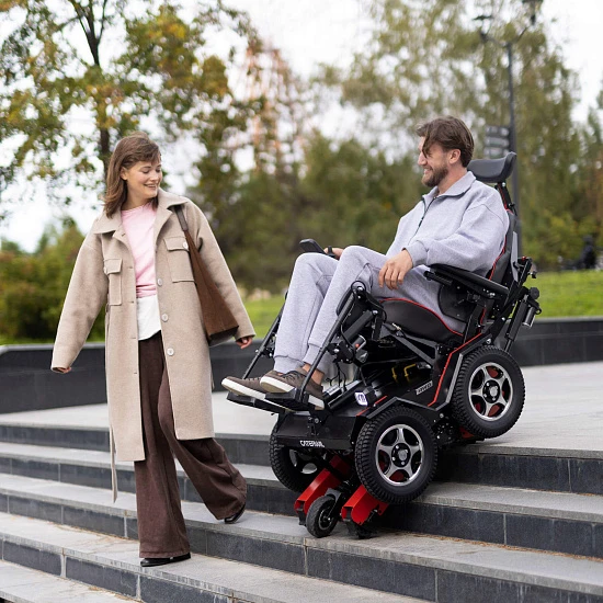Электроколяска вездеход ступенькоход Caterwil GTS 4WD