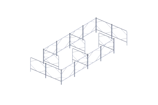 Уличный тренажер «Лабиринт Зиг-Заг» для пожилых Rcreation