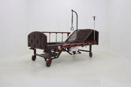 Кровать механическая с туалетным устройством и функцией «кардиокресло» Med-Mos YG-6 (MM-2124Н-11)