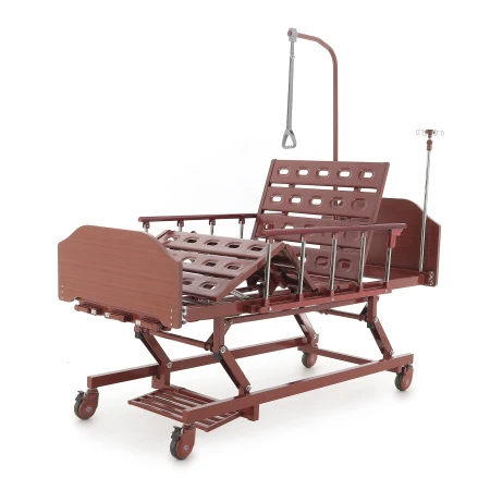 Кровать механическая Med-Mos E-31 (ММ-3024Н-00) (3 функции) с растоматом и полкой
