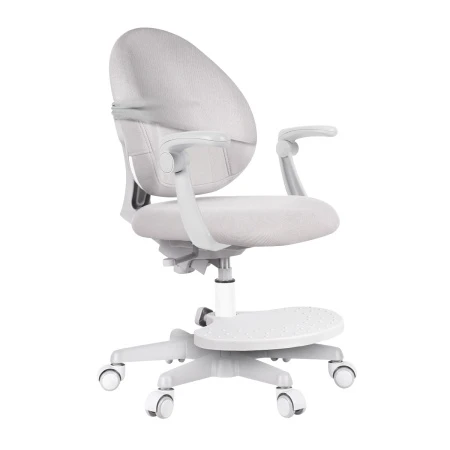 Детское кресло Anatomica Arriva с подлокотниками и подставкой для ног серый