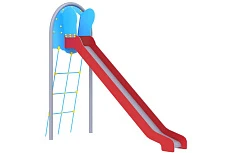 Уличная детская горка с веревочной лестницей Rcreation