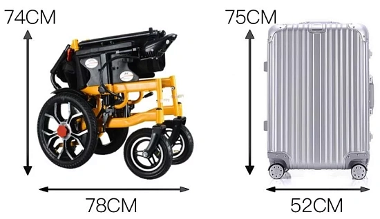 Электрическая инвалидная коляска с передним приводом GFD103