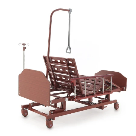 Кровать механическая Med-Mos E-31 (ММ-3024Н-00) (3 функции) с растоматом и полкой