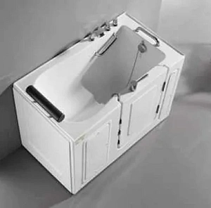 Ванна акриловая сидячая с дверью Ultra W378 для инвалидов, петли справа