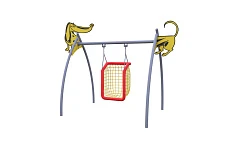 Детские качели с подвесным креслом «Собака» Rcreation