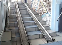 Телескопический (переносной) пандус инвалидный 2 секционный