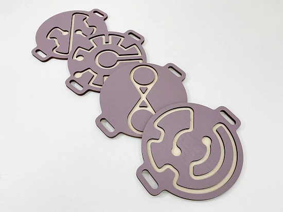 Набор комплектов из 4-х ручных балансиров и 2-х платформ для детей «Балу» АЛМА