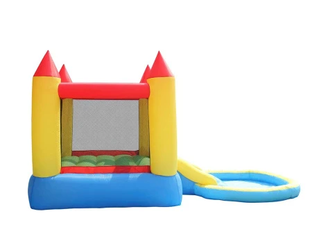 Надувной батут с горкой "Загадочный замок" HAPPY HOP 9820