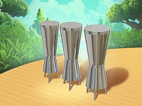 Барабаны Джембе, комплект 3 шт. ILdrum