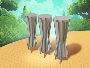Барабаны Джембе, комплект 3 шт. ILdrum