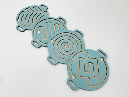 Набор комплектов из 4-х ручных балансиров и 2-х платформ для детей «Балу» АЛМА