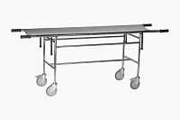 Тележка для перевозки больных со съемной панелью ТБС-01 каркас и ложе из нержавеющей стали (без регулируемой гол.секции)