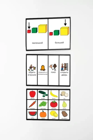 Коммуникационные карточки «Символы слова»