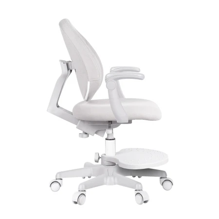 Детское кресло Anatomica Arriva с подлокотниками и подставкой для ног серый