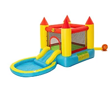 Надувной батут с горкой 