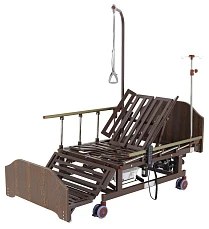 Кровать электрическая Med-Mos DB-11А (МЕ-5228Н-04) ЛДСП Венге с боковым переворачиванием, туалетным устройством и функцией «кардиокресло»