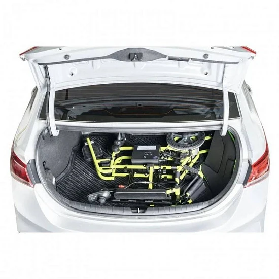 Суперлегкая электроколяска MET Compact 15 с пультом ДУ для сопровождающих лиц