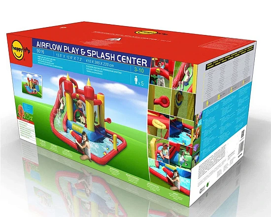 Надувной батут и водная горка «Супер скольжение»