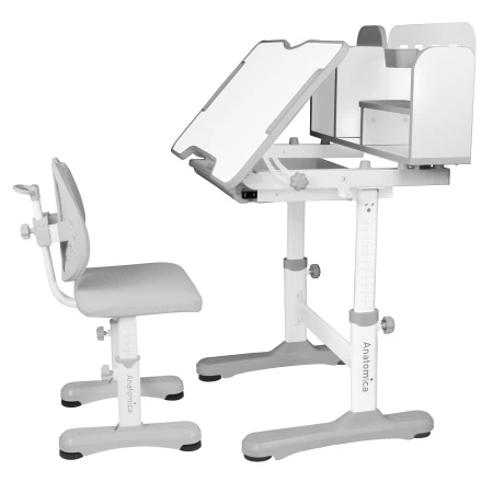 Комплект Anatomica Umka парта + стул + надстройка + выдвижной ящик + подставка для книг