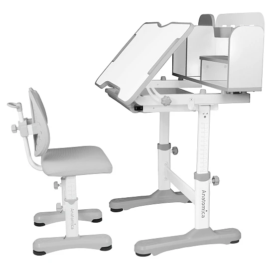 Комплект Anatomica Umka парта + стул + надстройка + выдвижной ящик + подставка для книг