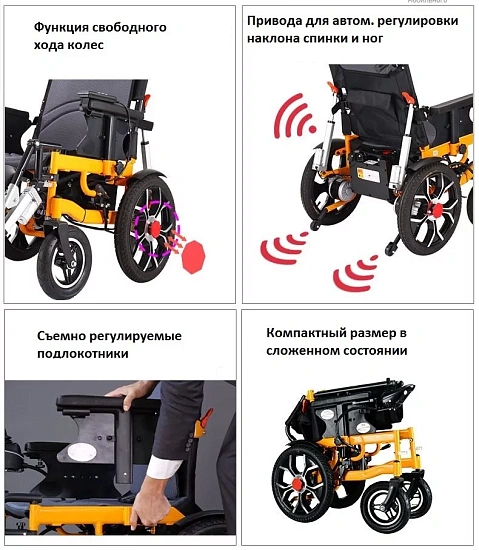 Кресло коляска инвалидная электрическая GFD035