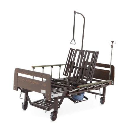 Кровать механическая Med-Mos YG-5 (РМ-5624Н-05) ЛДСП с боковым переворачиванием, туалетным устройством и функцией «кардиокресло»