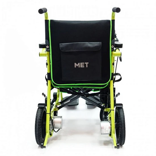 Суперлегкая электроколяска MET Compact 15 с пультом ДУ для сопровождающих лиц